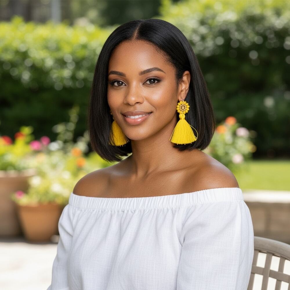 3/$25 - Yellow Tassel Earrings Statement Boho Dangle Earrings